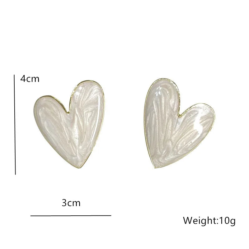 BIG HEART STUD EARRING