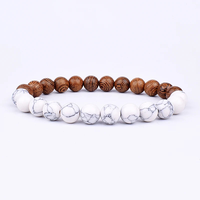 LAVA BEADS MAN BRACELET