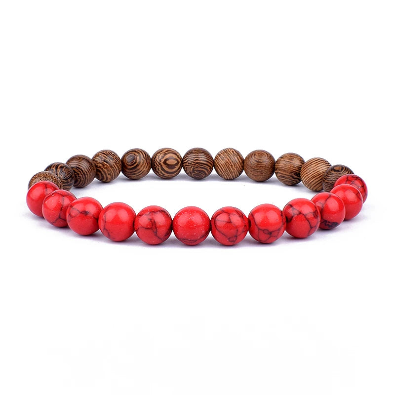 LAVA BEADS MAN BRACELET