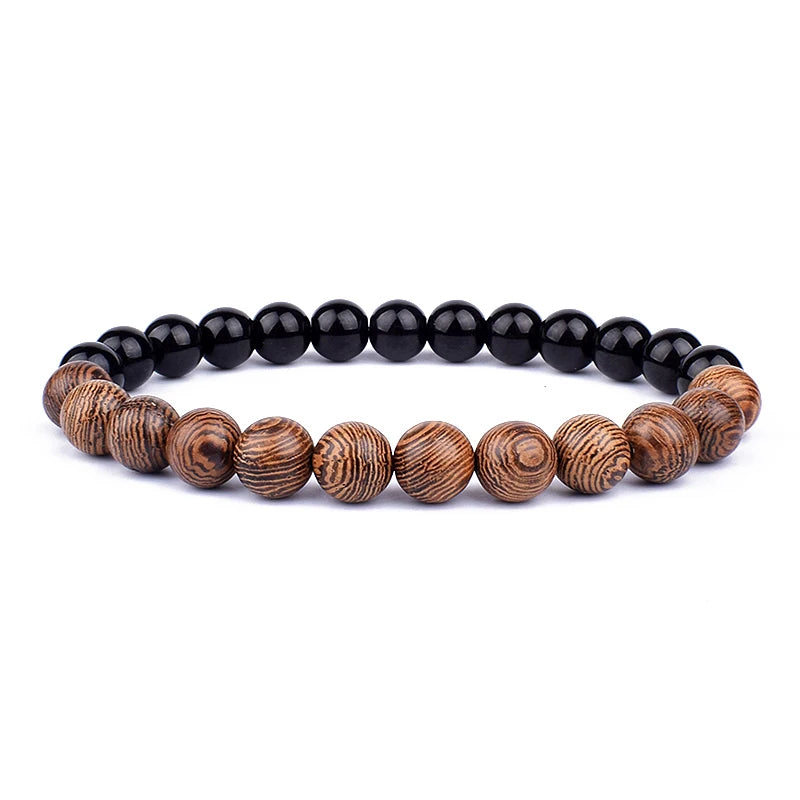 LAVA BEADS MAN BRACELET