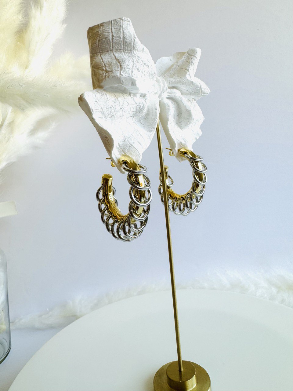 CHAIN RING EARRING