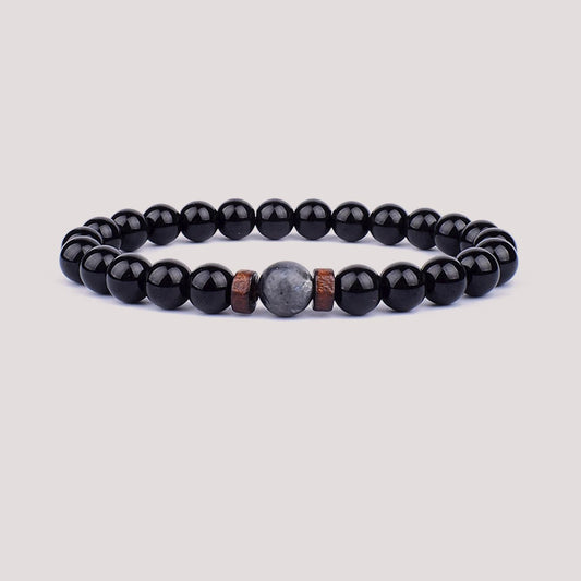 LAVA BEADS MAN BRACELET