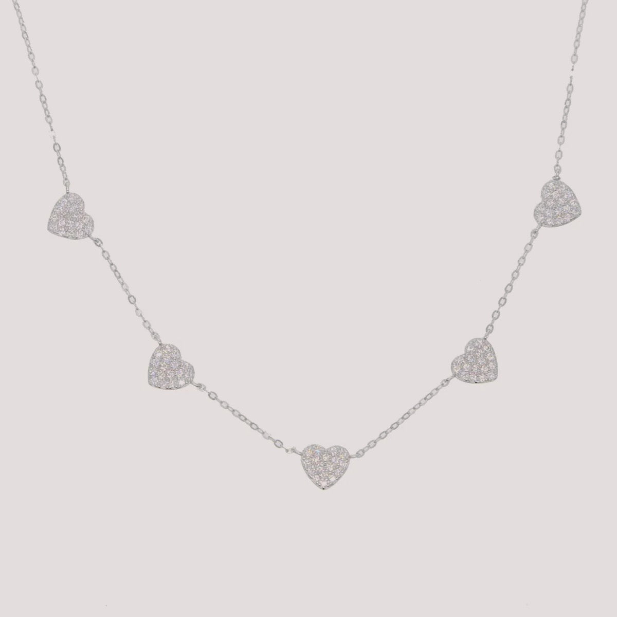 STERLING HEART PENDANT NECKLACE