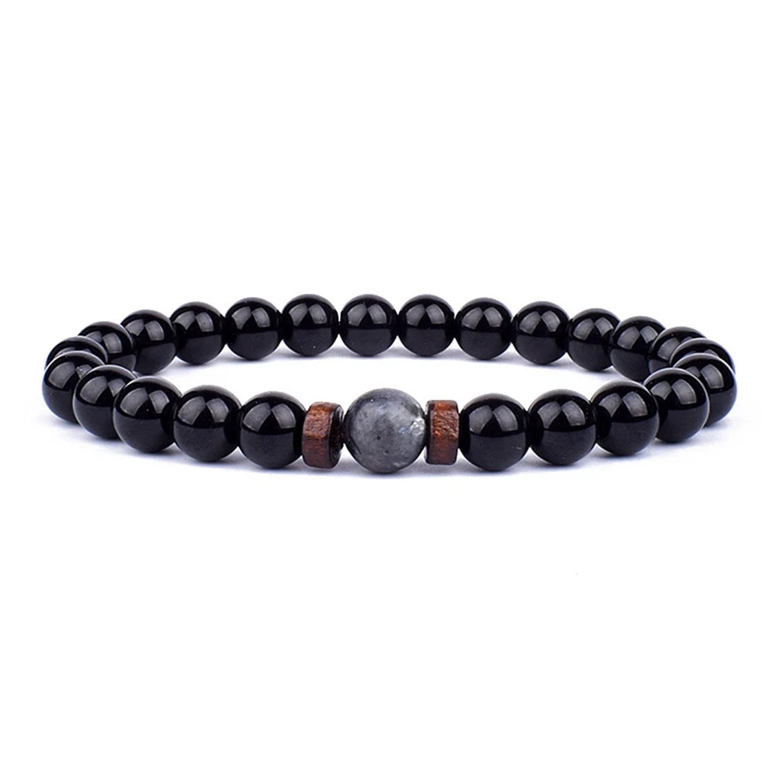 LAVA BEADS MAN BRACELET