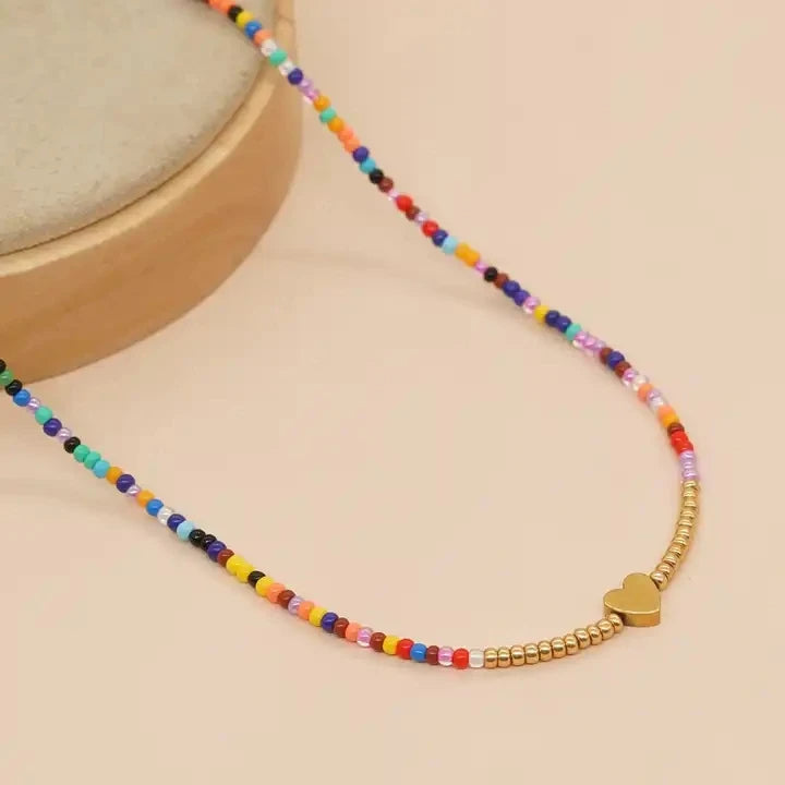 CHOKER MULTI COLOR BEADS